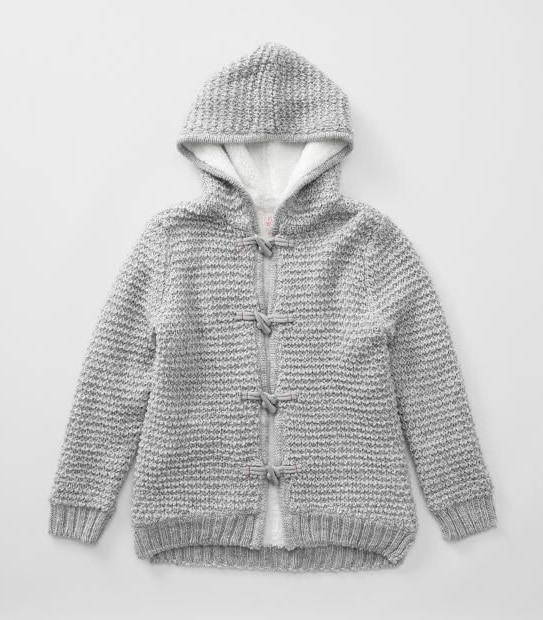 Piping Hot Knit Coatigan With Hood