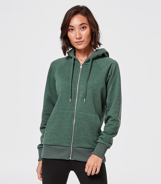 Active Fleece Hoodie Jumper - Khaki Green Marle | Target Australia