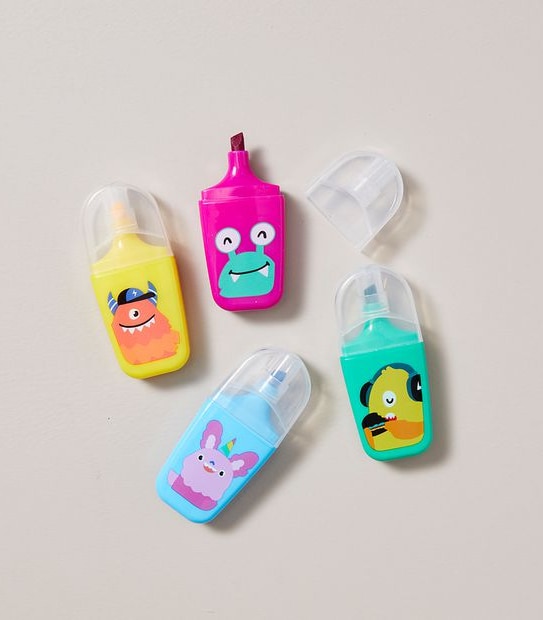 4 Pack Mini Highlighters