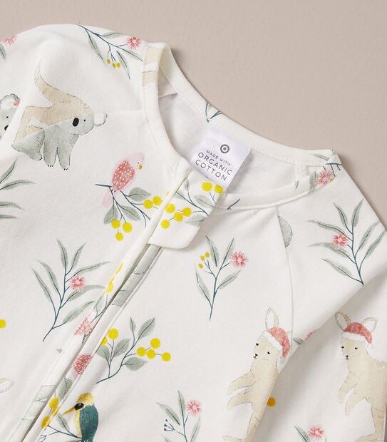 Baby Organic Cotton Christmas Coverall