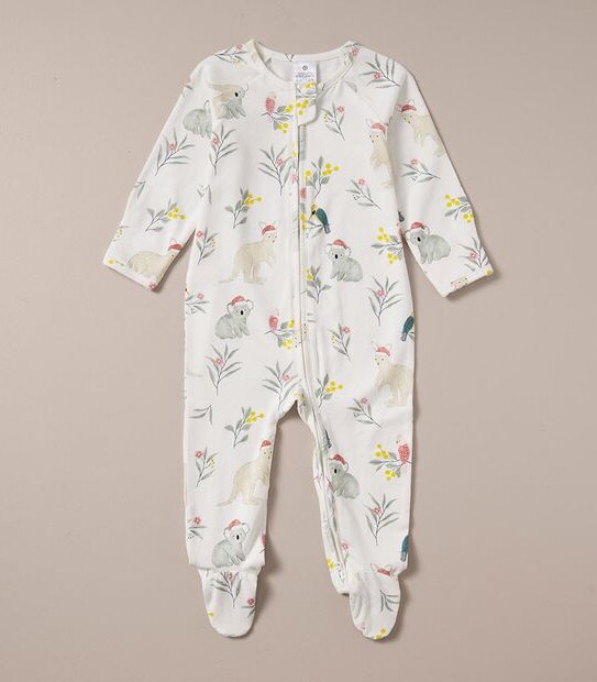 Baby Organic Cotton Christmas Coverall 4 of 6