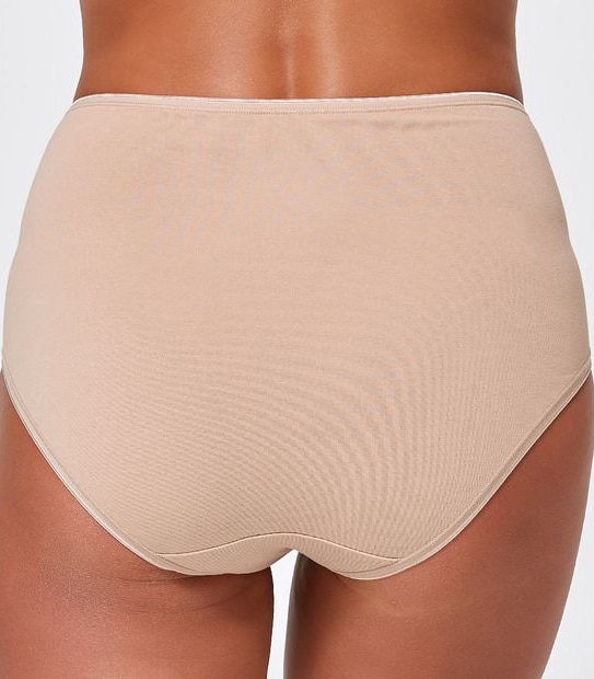 2 Pack Aloe Vera Infused Full Briefs - Brown Latte