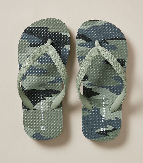 Kids Printed Recycled Thongs