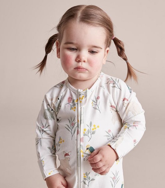 Baby Organic Cotton Christmas Coverall 5 of 6