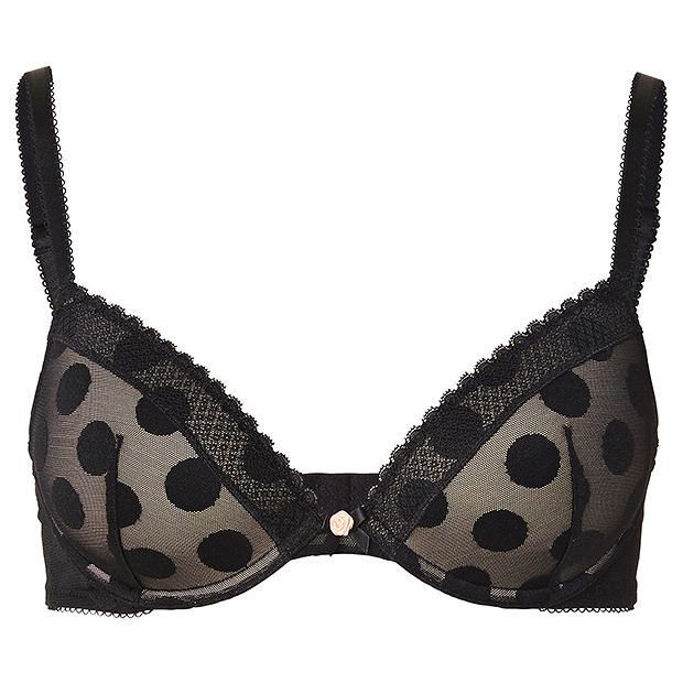 Lily Loves Textured Spot Plunge Bra Lily Loves Textured Spot Plunge Bra