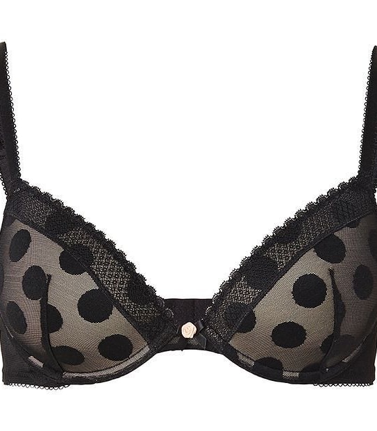 Lily Loves Textured Spot Plunge Bra