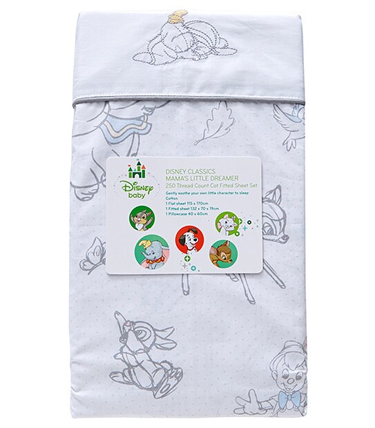 Disney Mama's Little Dreamer Cot Fitted Sheet Set Target Australia