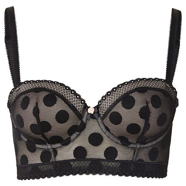 Lily Loves Textured Spot Longline Bra Lily Loves Textured Spot Longline Bra