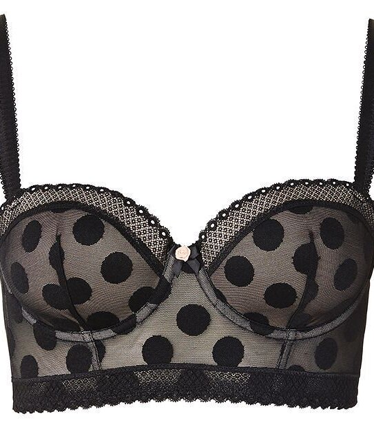 Lily Loves Textured Spot Longline Bra