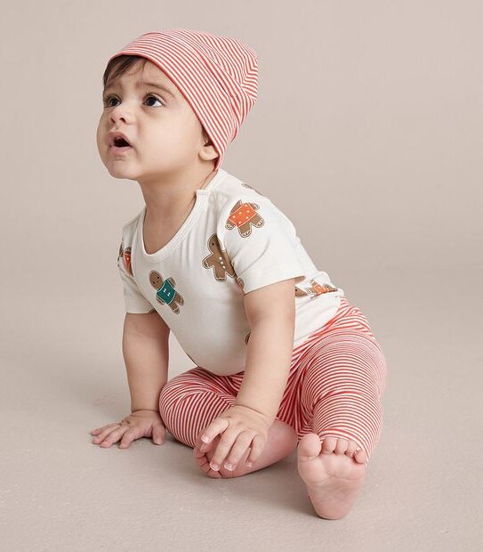 3 Piece Baby Organic Cotton Christmas Set