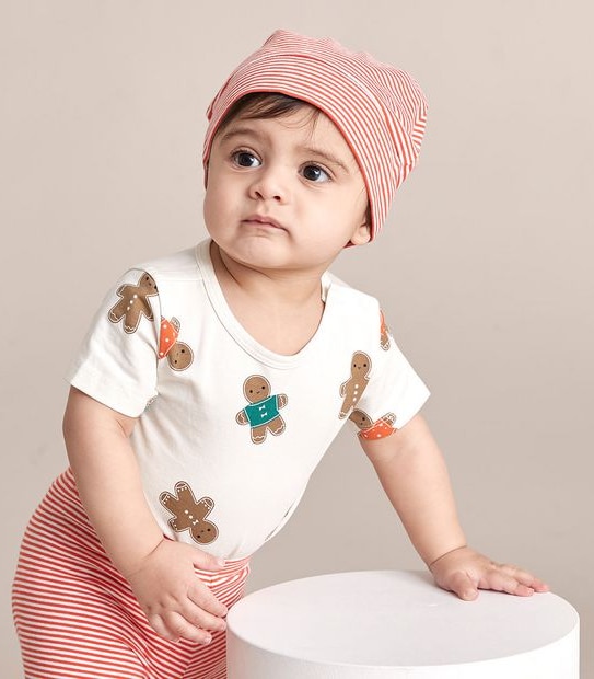 3 Piece Baby Organic Cotton Christmas Set