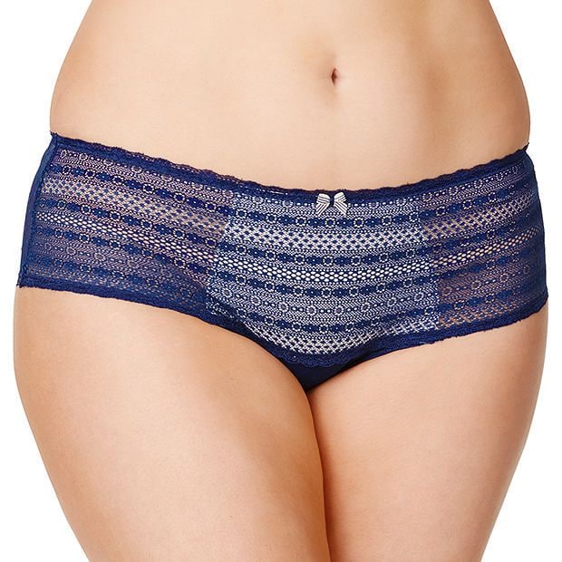 Lily Loves Geo Lace Boyleg Briefs - Navy Lily Loves Geo Lace Boyleg Briefs - Navy