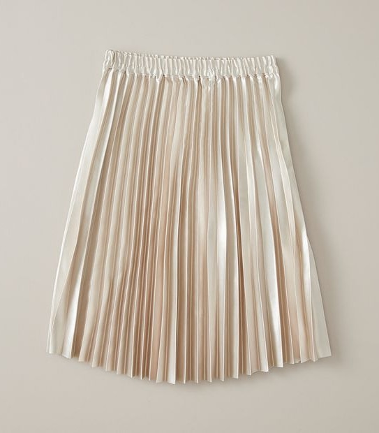 Metallic Pleat Skirt