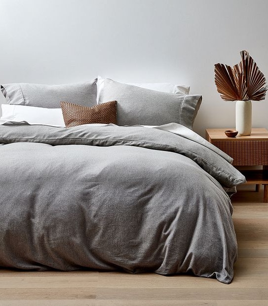 Flannelette Quilt Cover Set - Queen Bed