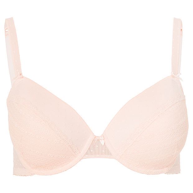 Lily Loves Geo Lace Fuller Cup Plunge Bra - Blush Lily Loves Geo Lace Fuller Cup Plunge Bra - Blush