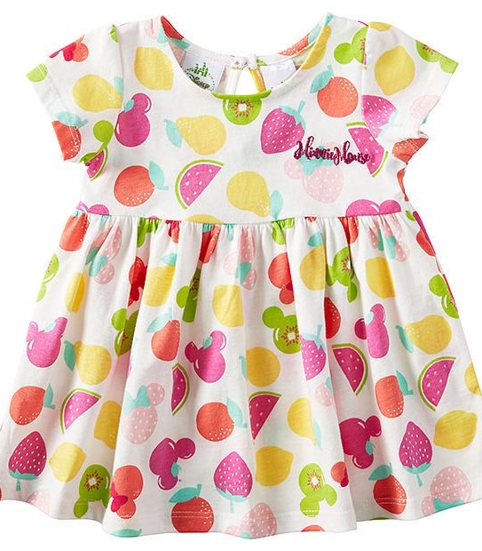 Disney Baby Minnie Mouse Fruit Print Dress 