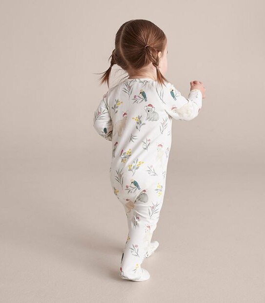 Baby Organic Cotton Christmas Coverall 3 of 6