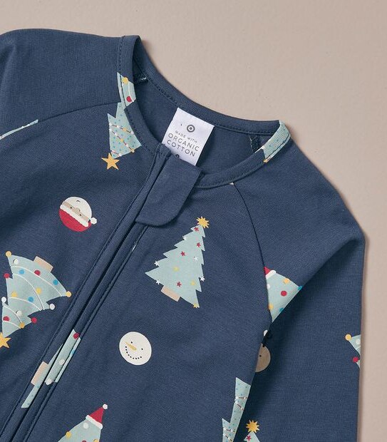 Baby Organic Cotton Christmas Coverall