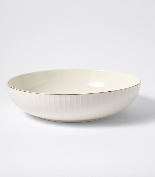 Gold Rim Serving Bowl
