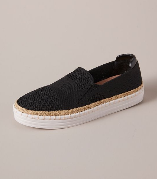Womens Fin Knit Slip On Sneakers