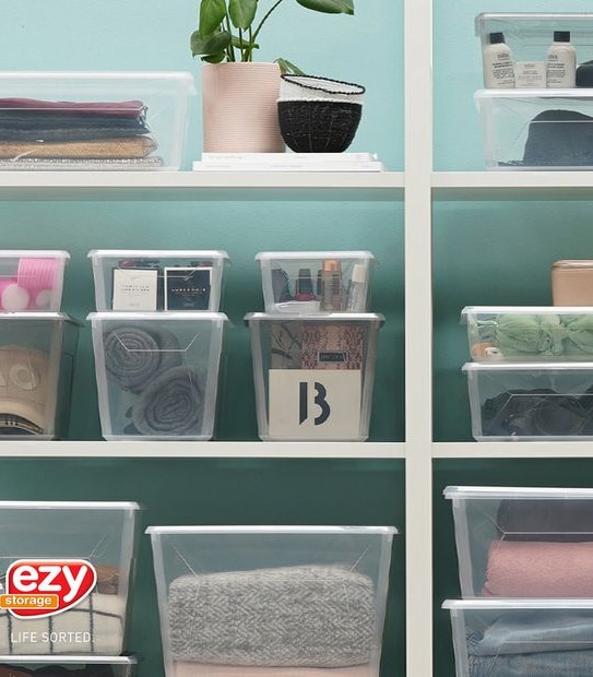 Ezy Storage 50L Karton Clear Storage Container