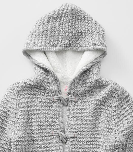 Piping Hot Knit Coatigan With Hood