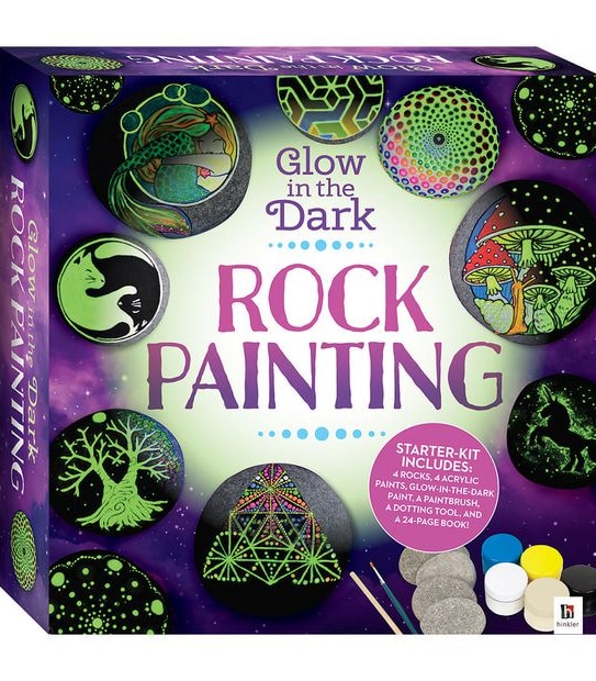 Neon Glow In The Dark Rock Painting Set