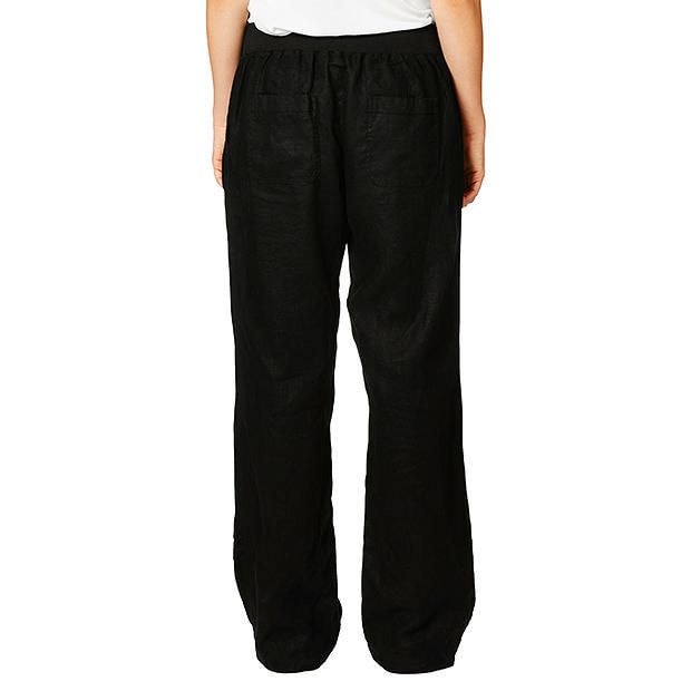 Wide Leg Linen Pants Black Target Australia