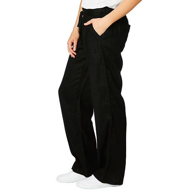 Wide Leg Linen Pants Black Target Australia