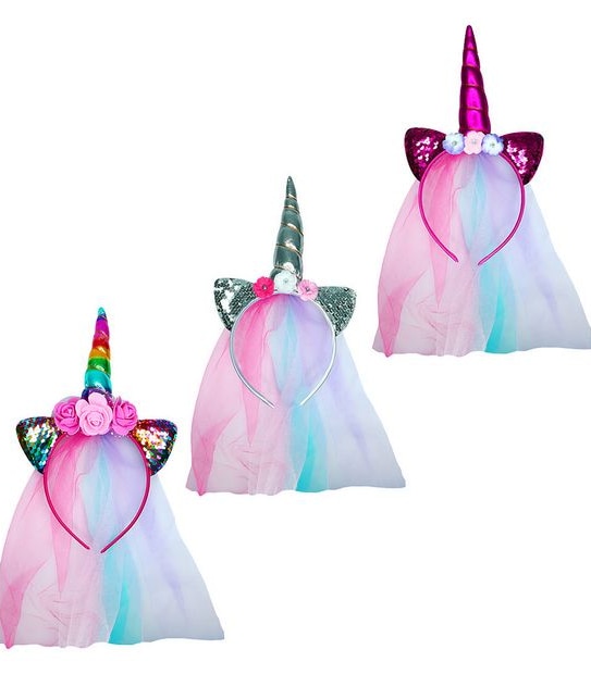 All Dressed Up Unicorn Headband - Assorted*