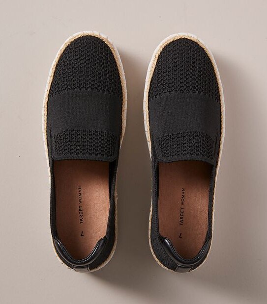 Womens Fin Knit Slip On Sneakers