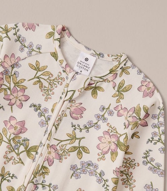 Baby Organic Cotton Print Coverall 3 of 5
