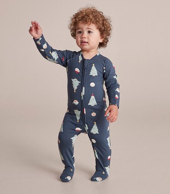 Baby Organic Cotton Christmas Coverall