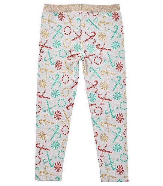 Full Length Candy Cane Print Leggings