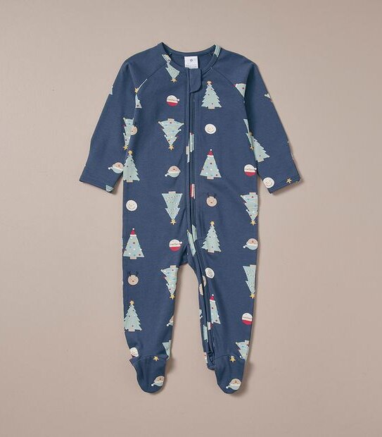 Baby Organic Cotton Christmas Coverall