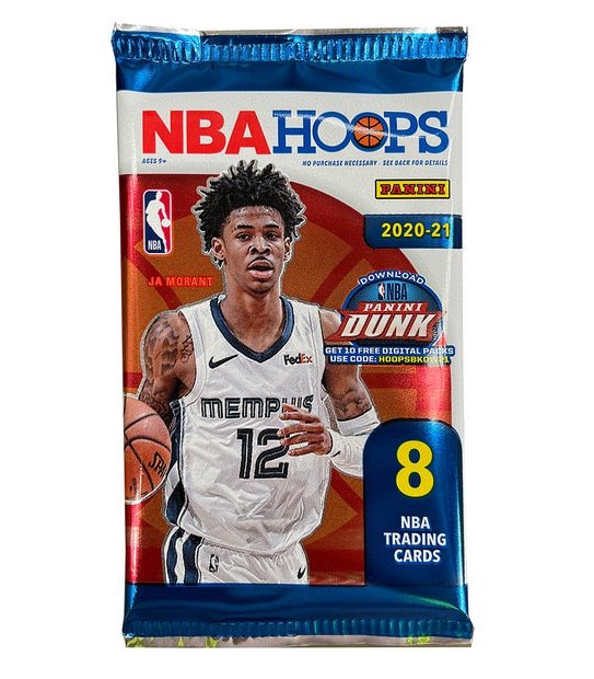 PANINI NBA Hoops 2020-2021 Basketball Retail Pack - Assorted*