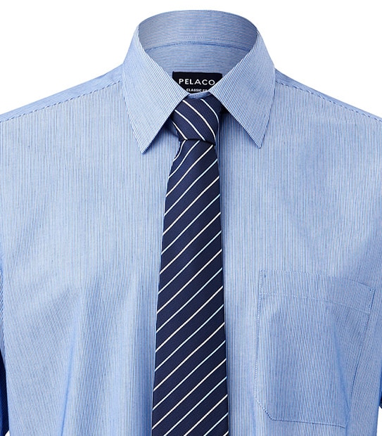 Pelaco Traditional Shirt + Tie Set - Stripe Blue