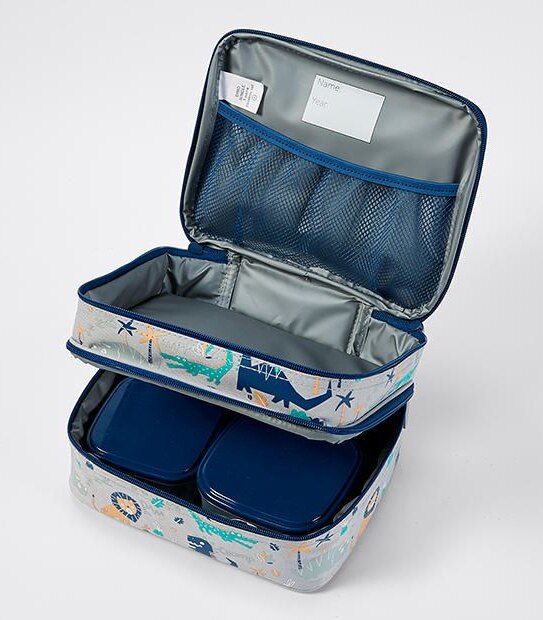 3 Piece Dino Jungle Lunch Cool Box