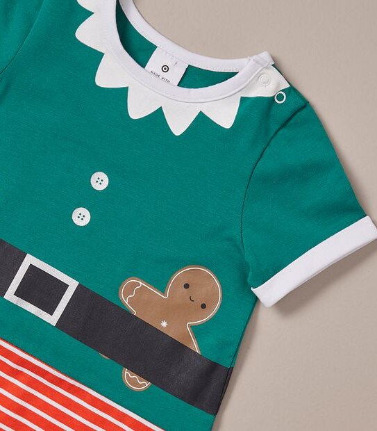 2 Piece Baby Organic Cotton Christmas Set