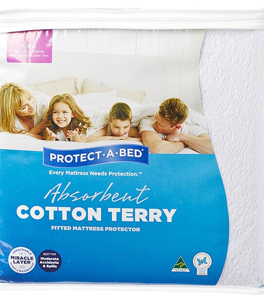 Protect-A-Bed Cotton Terry Fitted Mattress Protector