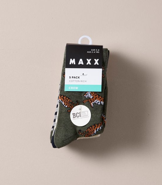 5 Pack Maxx Crew Socks