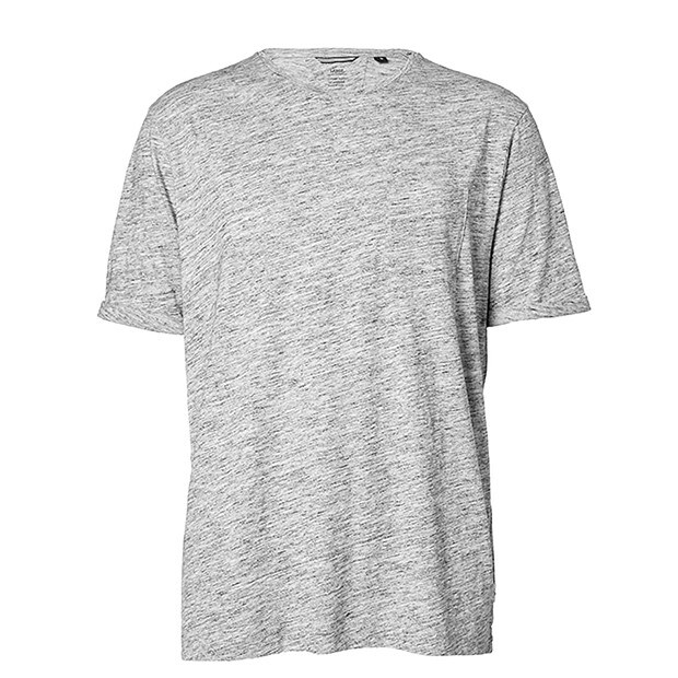 Men's Short Sleeve Heather Yarn T-Shirt 