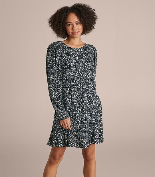 Lily Loves Flounce Hem Mini Dress