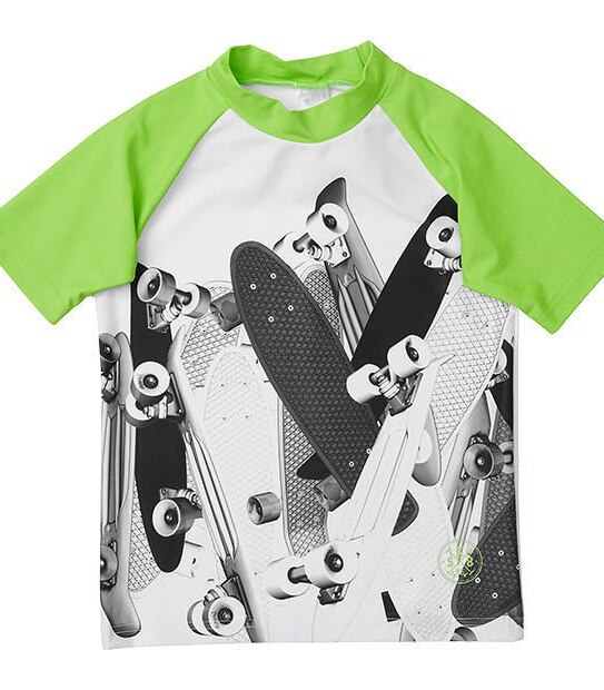 Skateboard Print Rash Vest