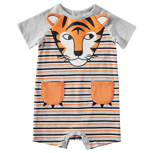 Baby Tiger Print Stripe Romper Target Australia