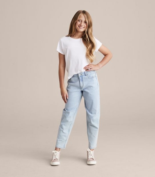 Straight Leg Denim Jeans