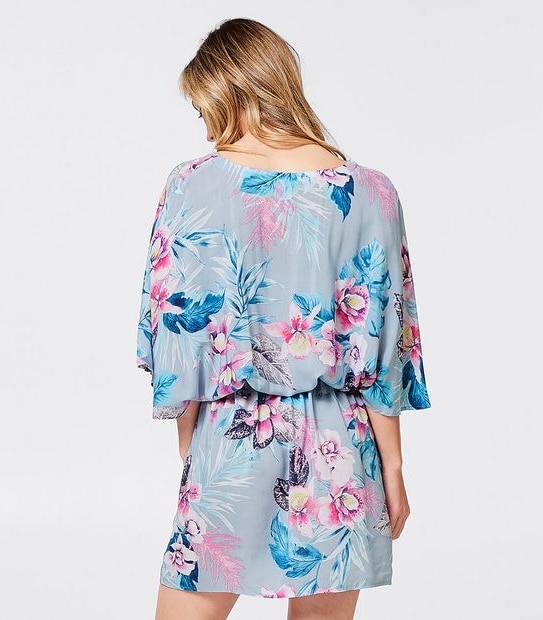 Floral Kaftan - Blue