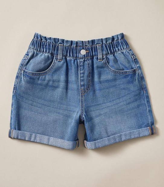 Denim Paperbag Waist Short
