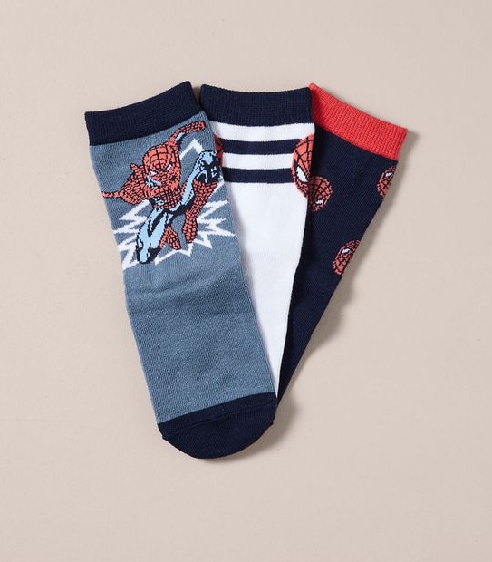 3 Pack Marvel Spider-Man Socks