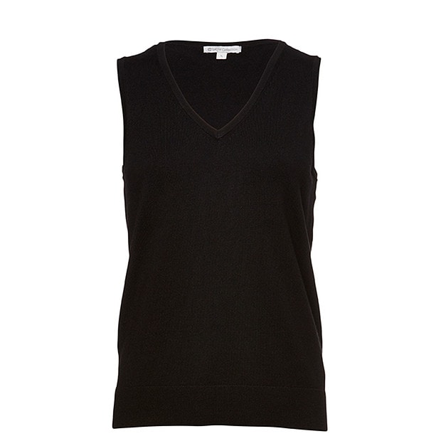 V-Neck Knit Vest - Black | Target Australia